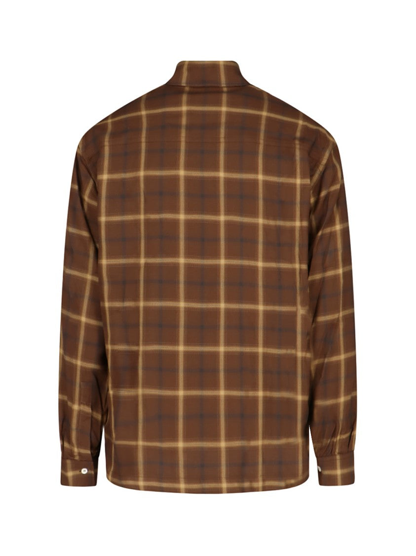 Palm Angels Checked Shirt – Brown