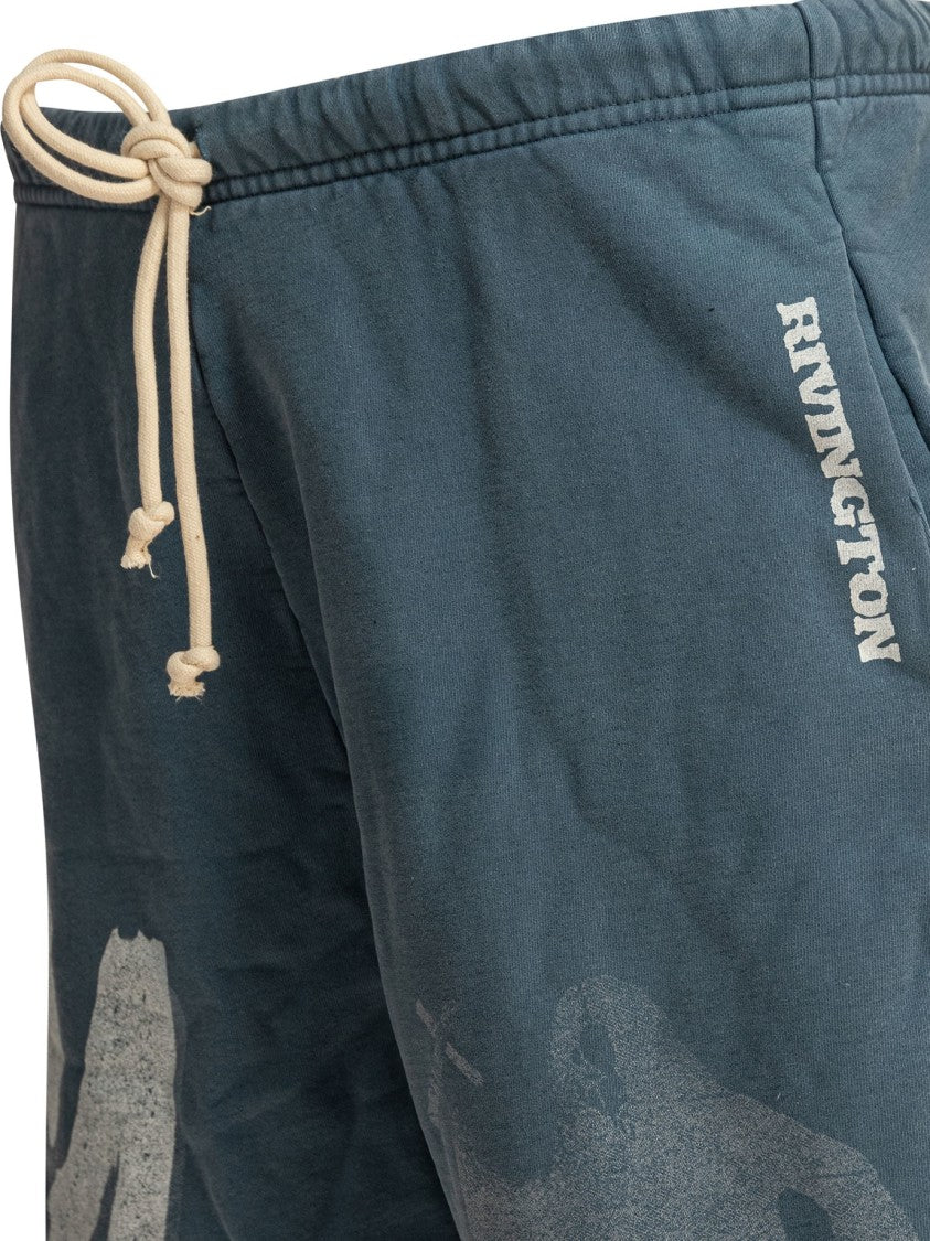 Rrr123 Washed Blue Bermuda Shorts