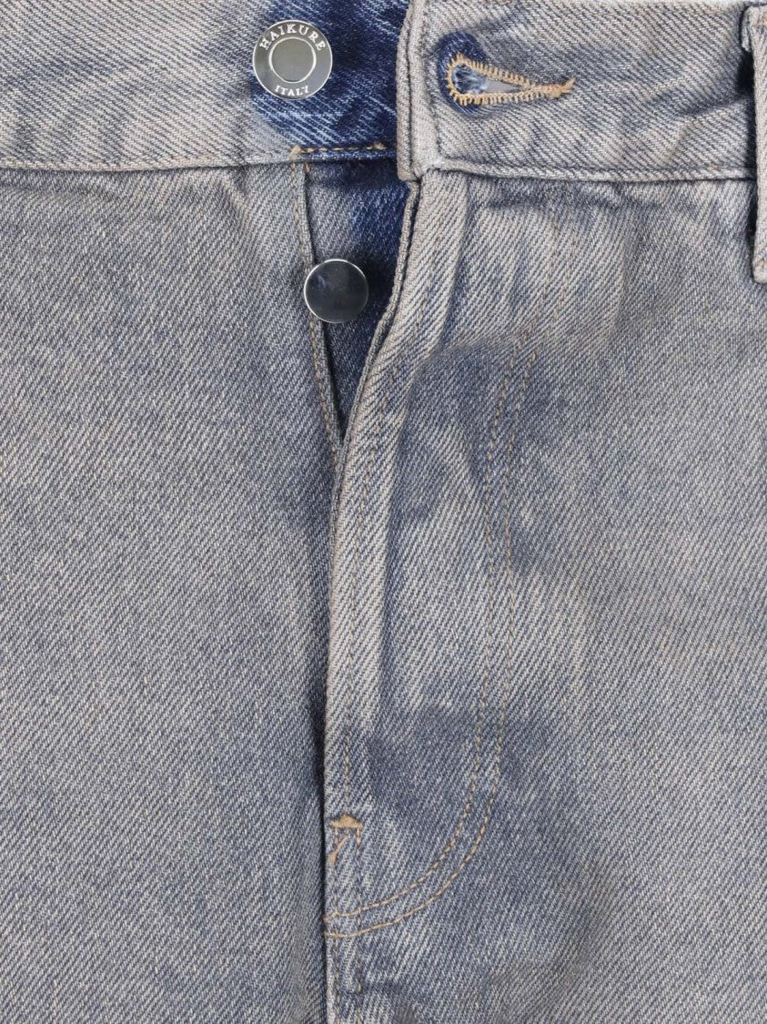 Haikure Vintage Faded Wash Straight-Leg Jeans