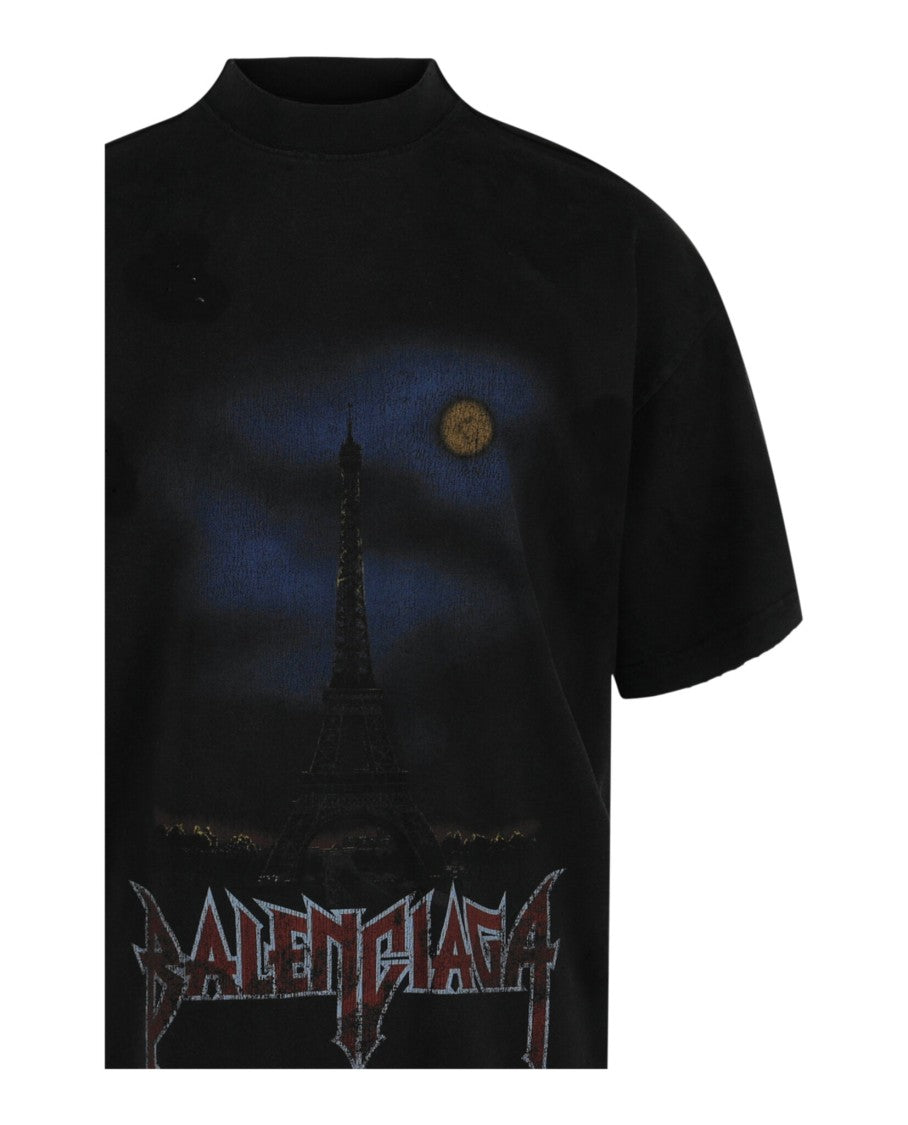 Balenciaga Paris Moon Double Front T-Shirt