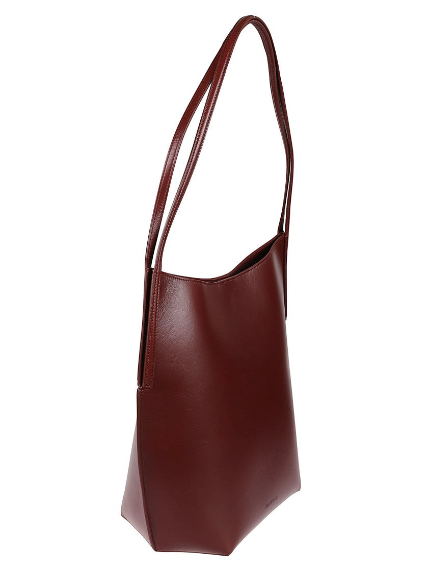 Jil Sander Structured Brown Tote Bag With Minimalist Design