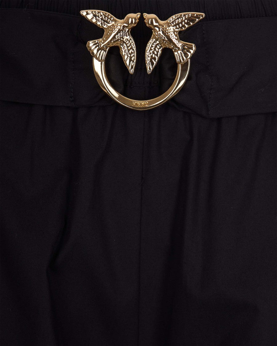 Pinko Bermuda Shorts With Gathered Waistband