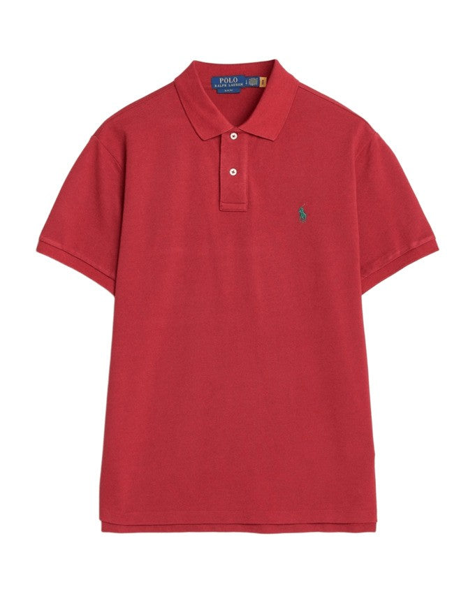 Polo Ralph Lauren Heritage Red Cotton Pique Polo T-Shirt