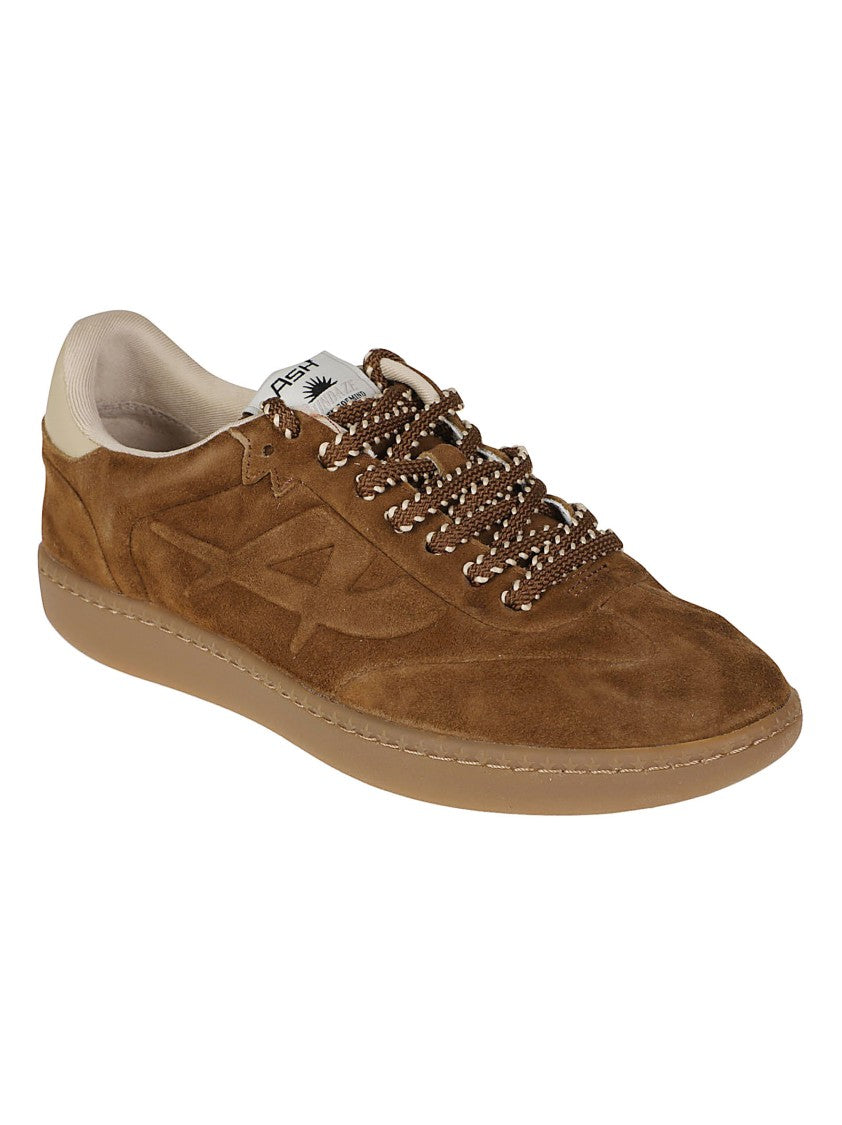 Ash Brown Siena Suede Low-Top Sneakers