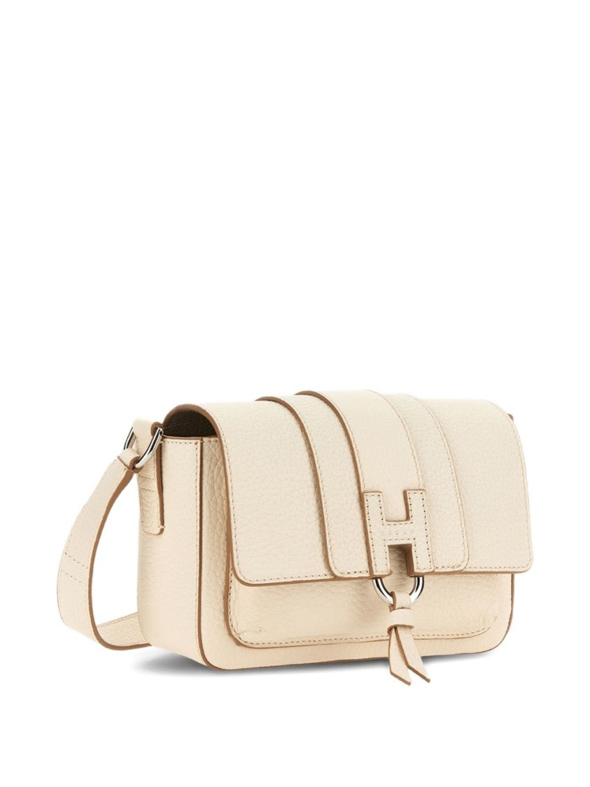 Hogan Structured Rectangular Shoulder Bag With H-Shaped Metal Detail