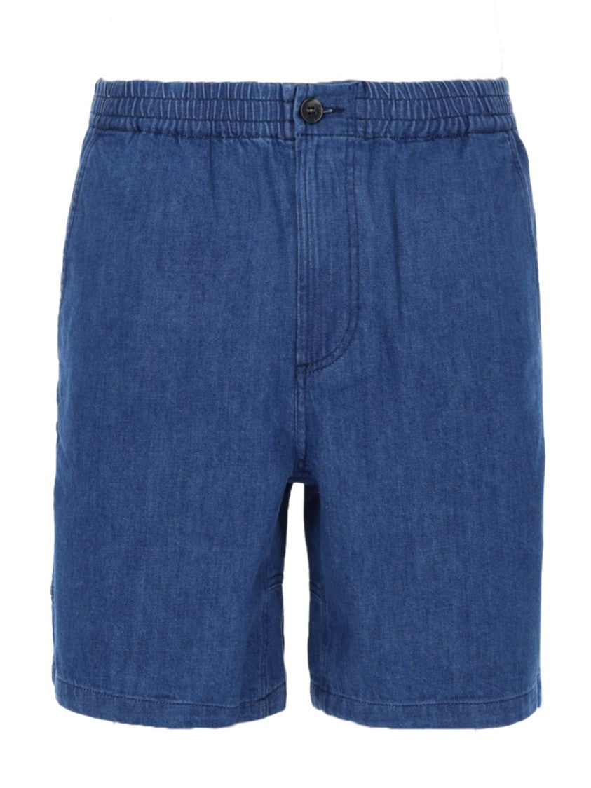 A.P.C. Norris Medium Blue Utility Shorts