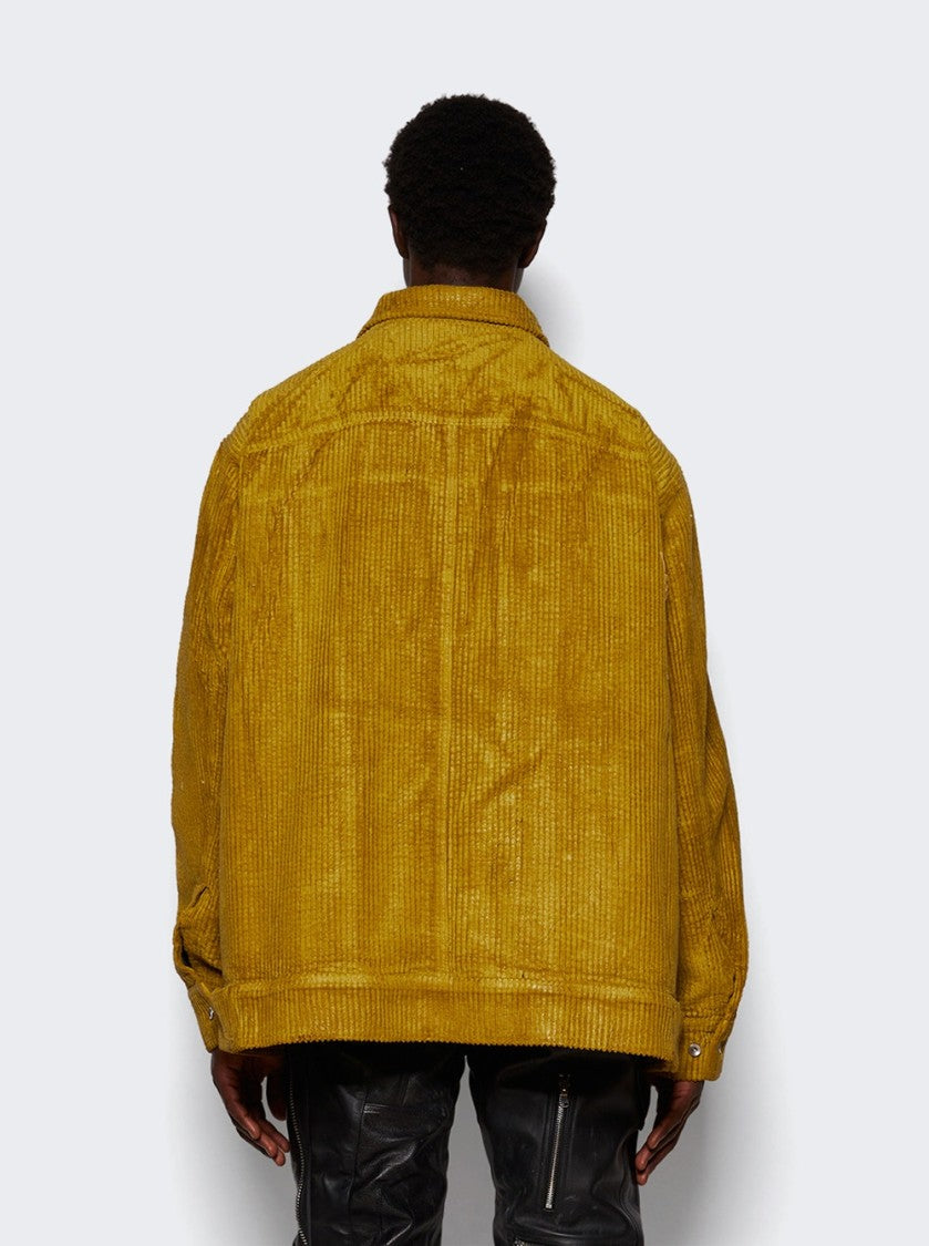 Drkshdw By Rick Owens Jumbo Worker Jacket Ochre