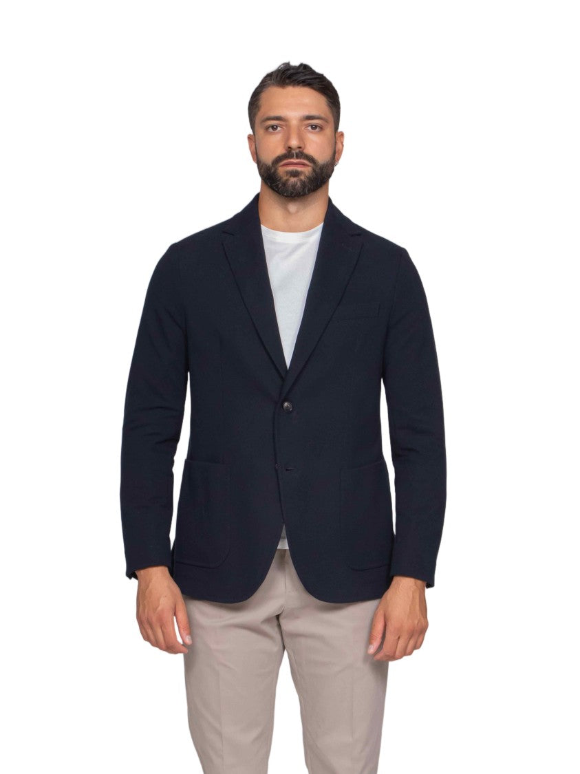 Circolo 1901 Structured Fit Tailored Jacket With Classic Lapel And Polished Finish