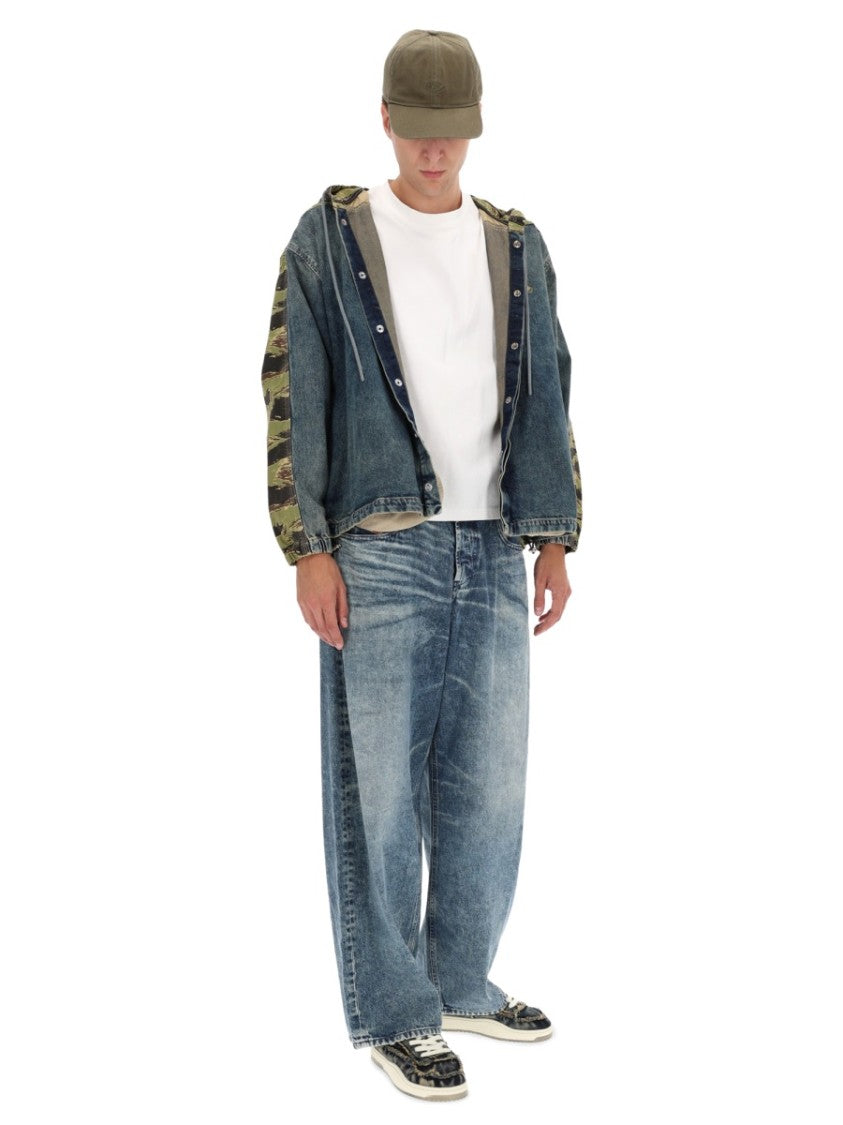 Diesel Camouflage Hooded Denim Jacket