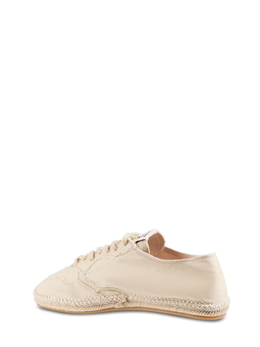 Autry Minimalist Lace-Up Flat Shoes With Braided Detail