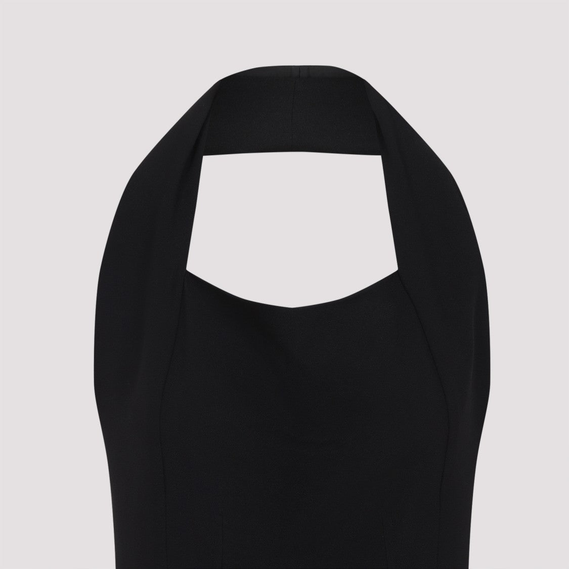 Carven Halter Neck Evening Dress With Flattering Silhouette