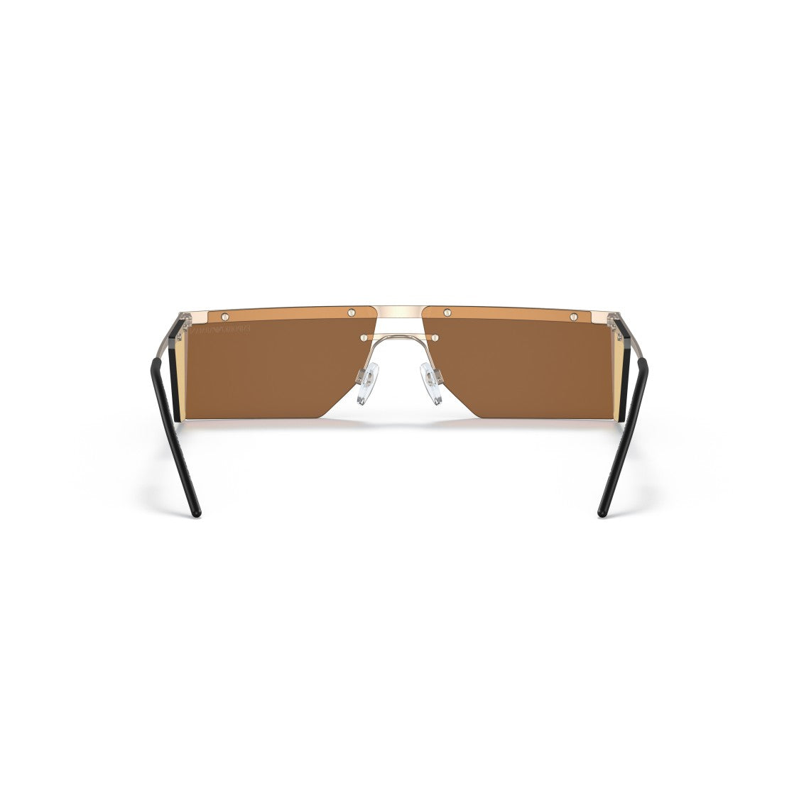 Emporio Armani 2123 Sole Geometric Metal Sunglasses With Gradient Lenses