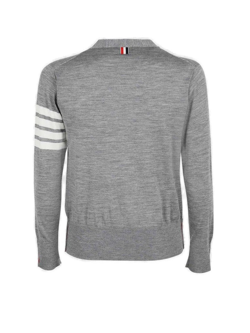 Thom Browne Tailored Grey Wool Cardigan