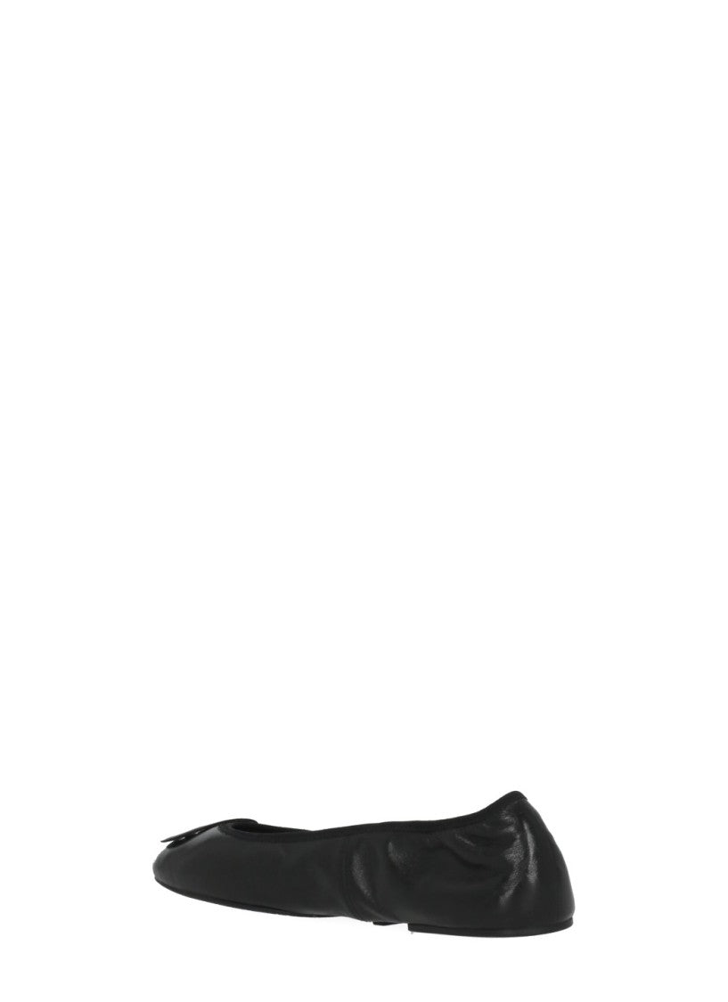 Tory Burch Black Reva Leather Flats