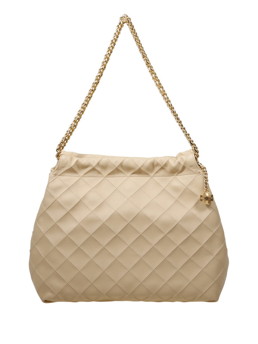 Tory Burch Quilted Hobo Bag With Chain Strap