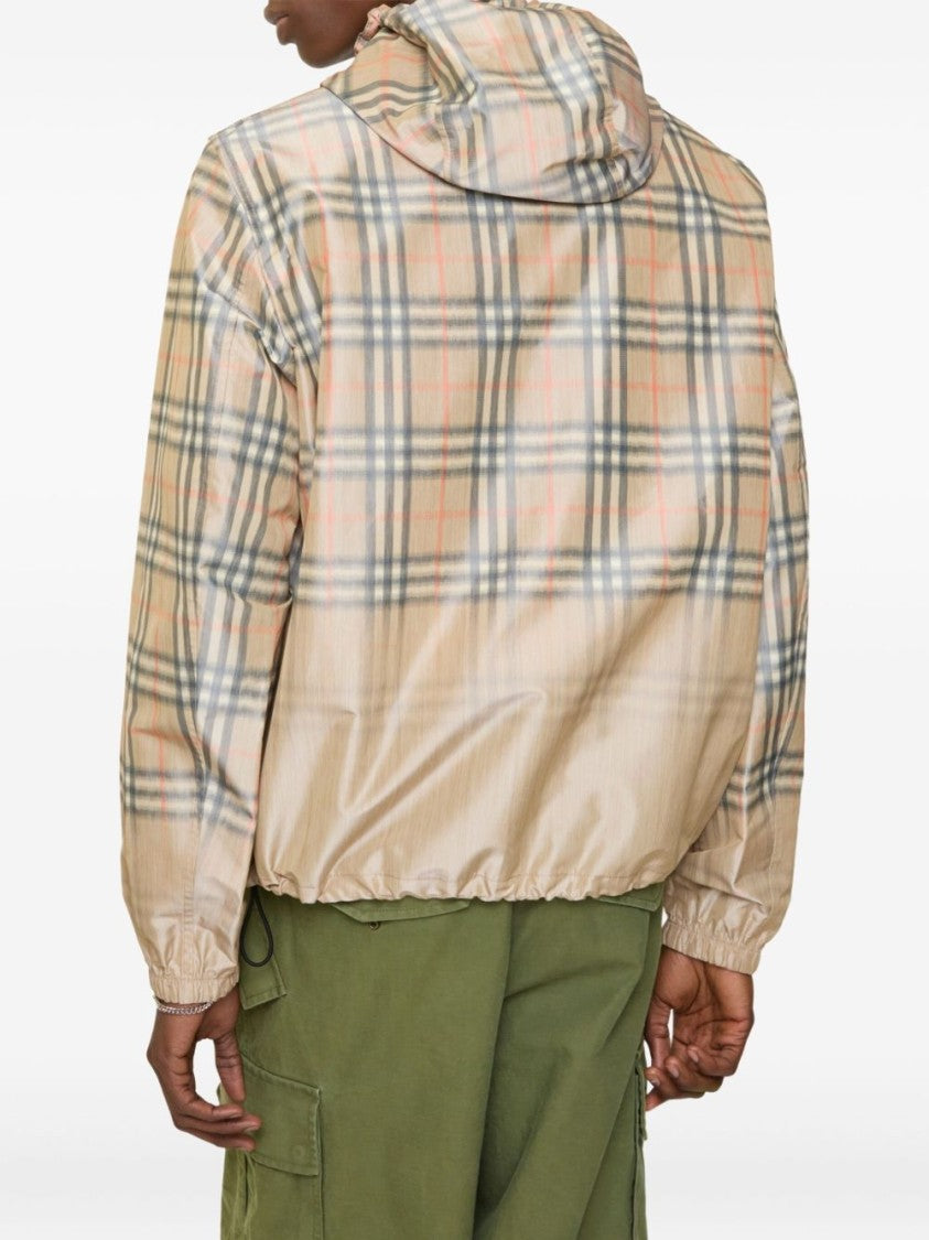 Burberry Lightweight Beige Check Jacket
