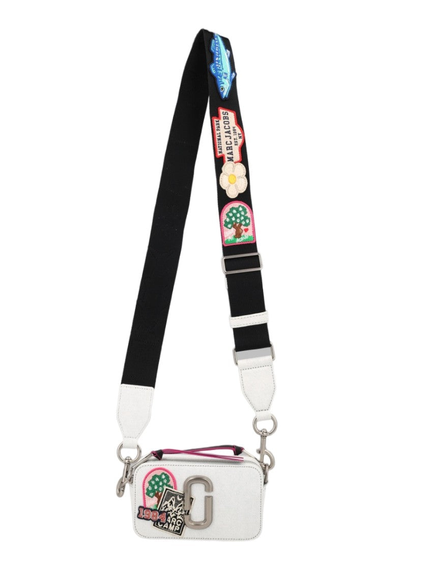 Marc Jacobs Compact Cotton Crossbody Bag With Embroidered Strap