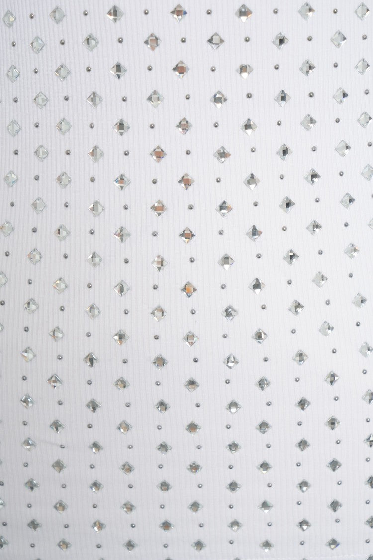 Pinko Rhinestone-Embellished Slim Fit Sleeveless Top