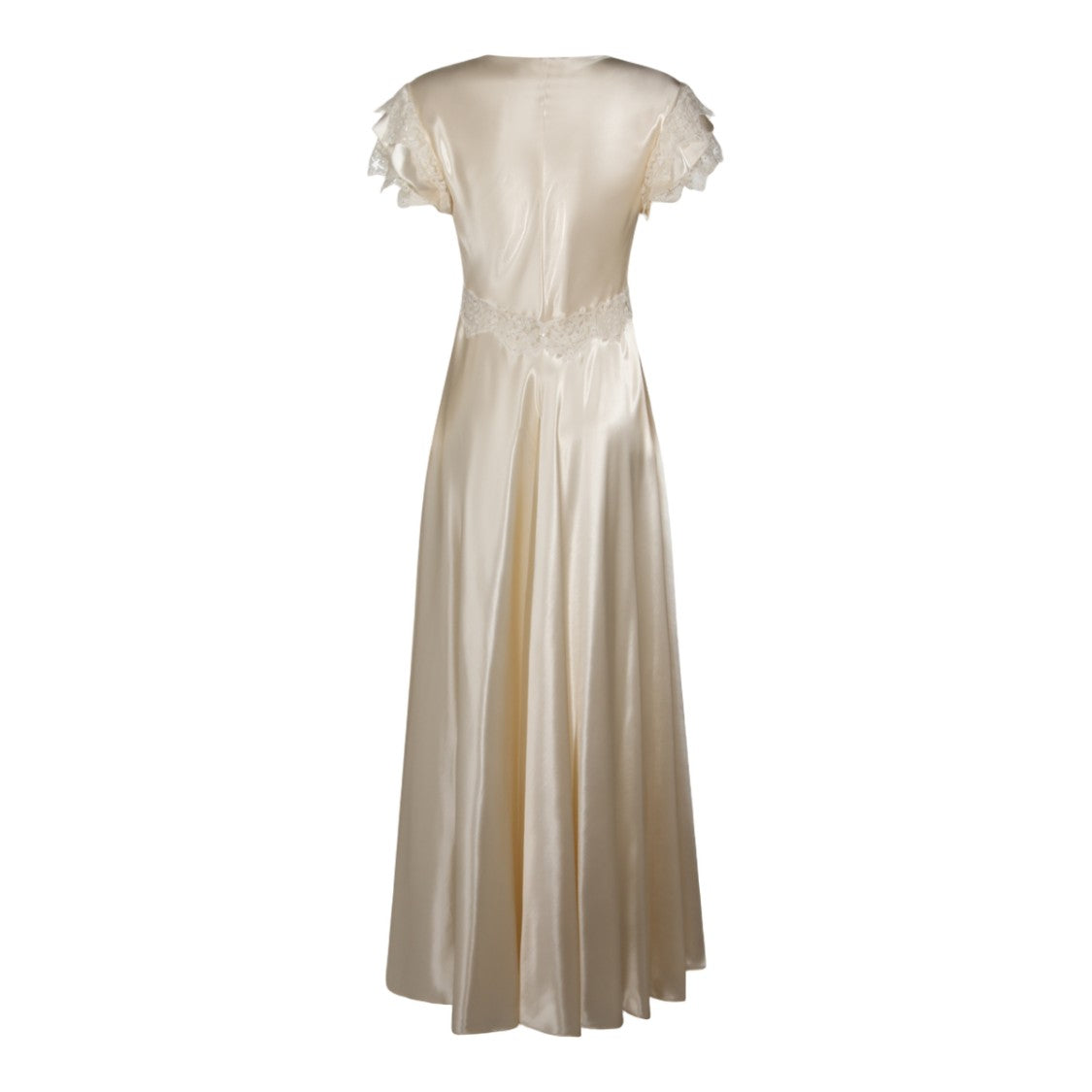 Alberta Ferretti Maxi Dress With Lace Detailing