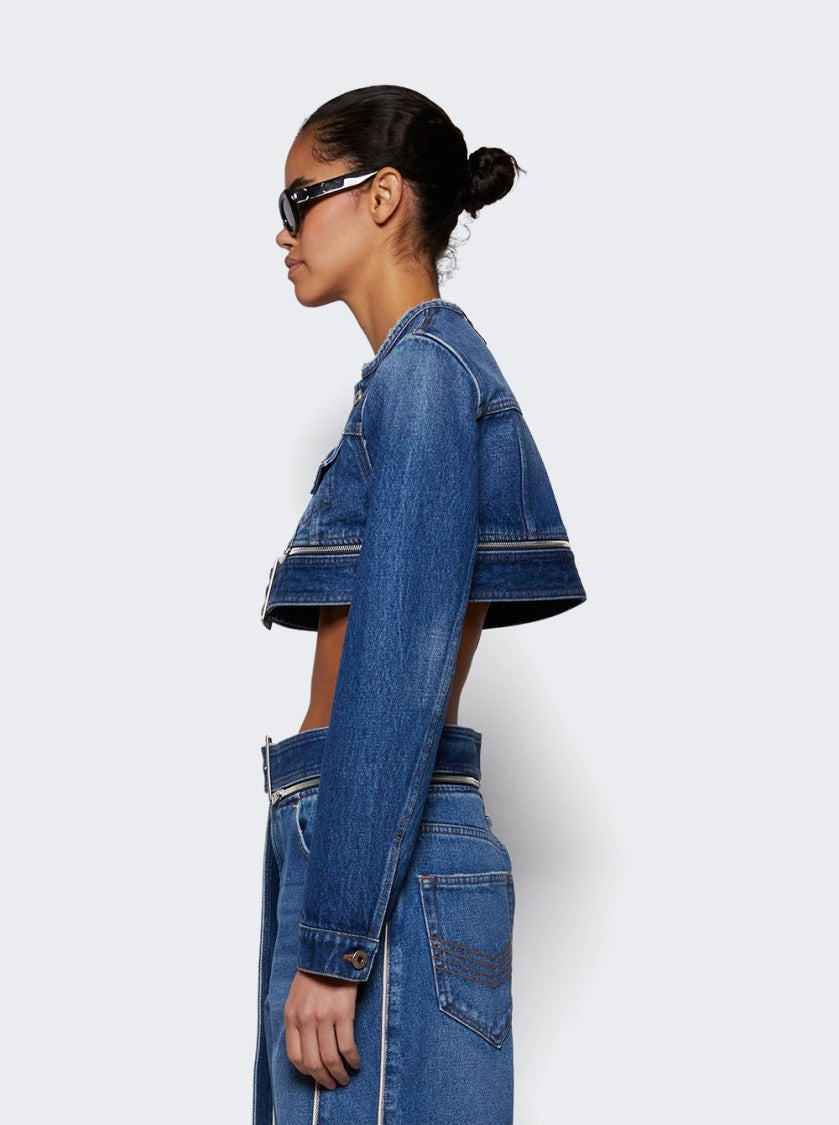 Jean Paul Gaultier Super Cropped Jacket Vintage Blue