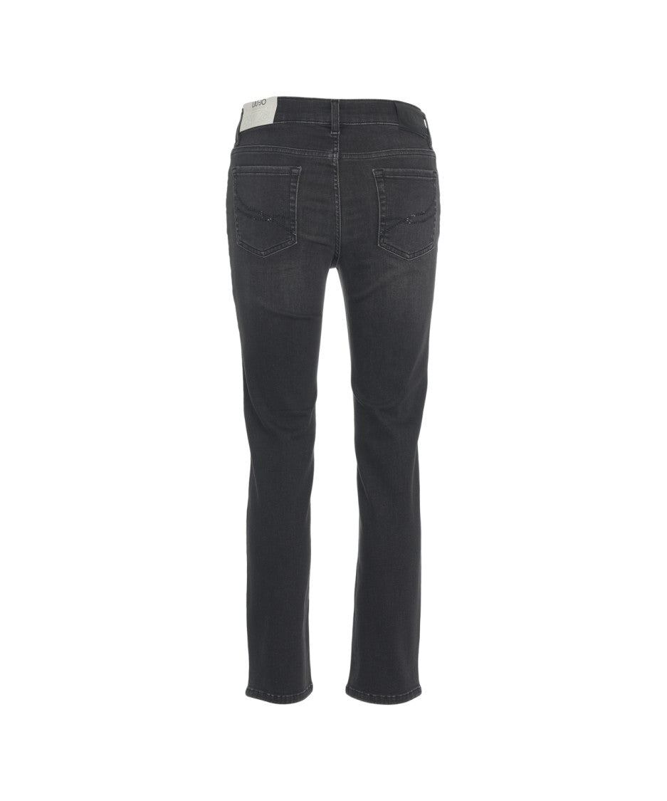 Liu Jo Slim-Fit Black Jeans