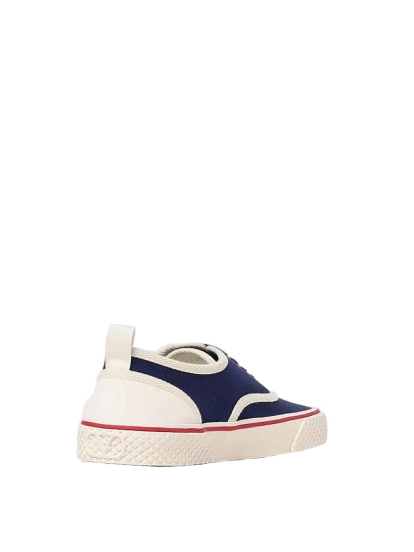 Valentino Garavani Navy Cotton Low-Top Sneakers