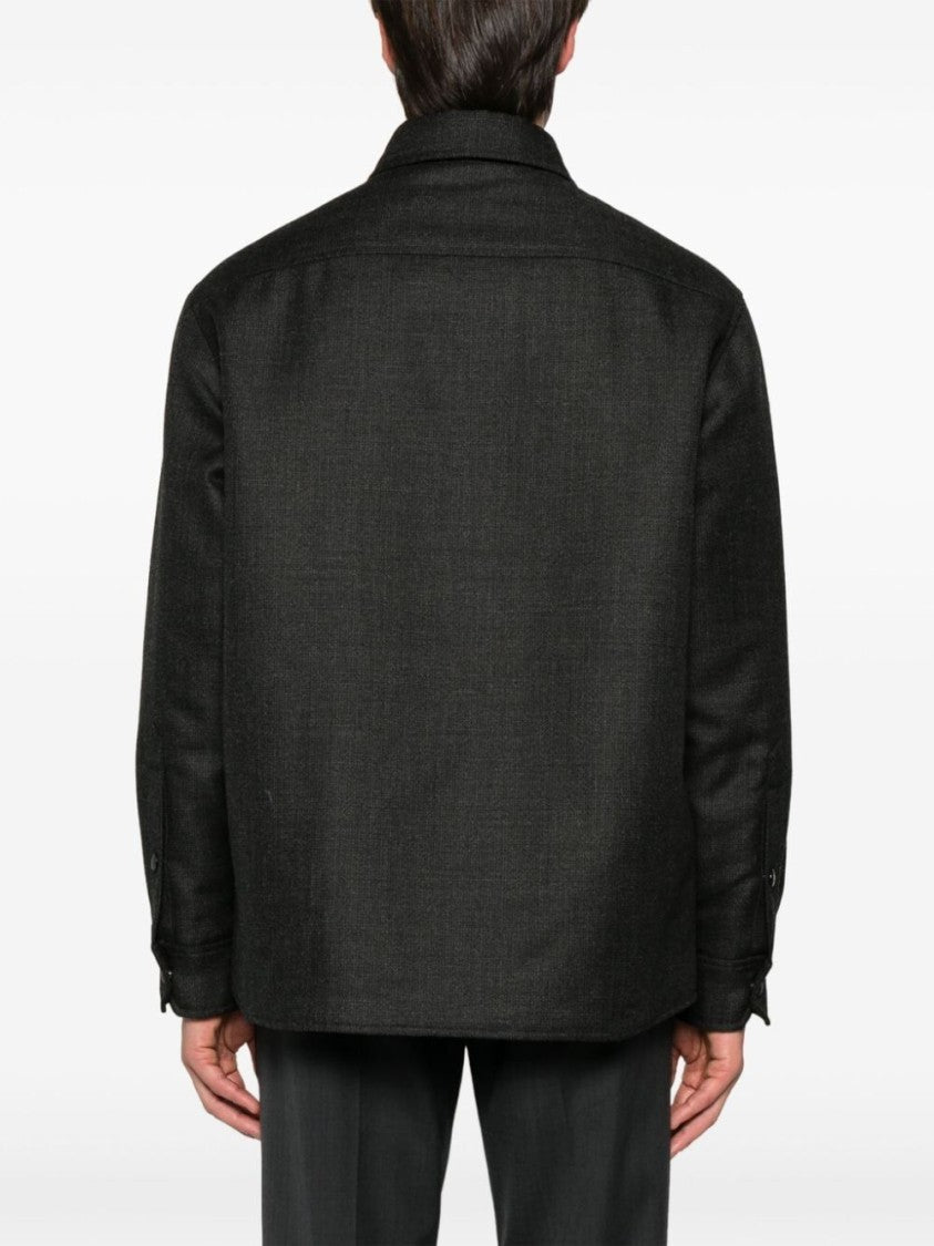 Valentino `V Detail` Shirt Jacket