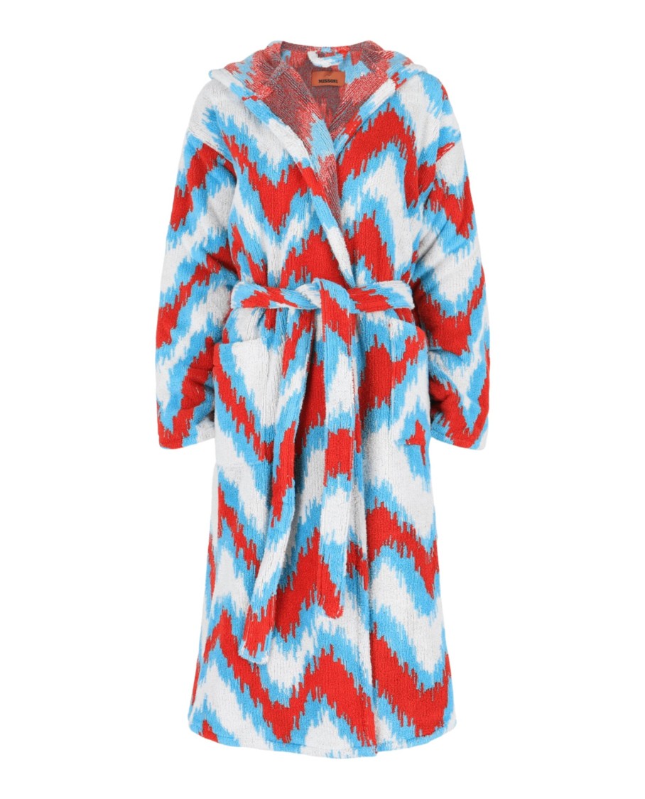 Missoni Fur Hooded Bathrobe