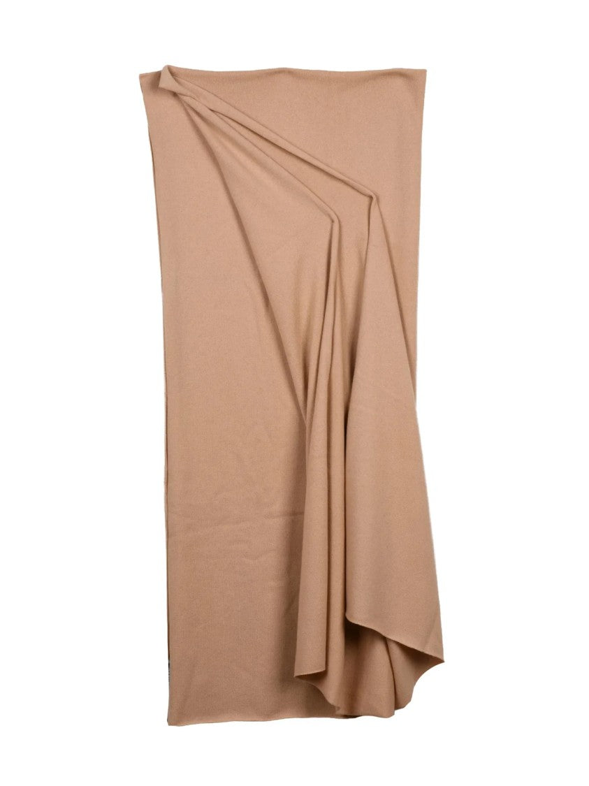 Alpha Studio Beige Large Rectangular Wool-Cashmere Stole
