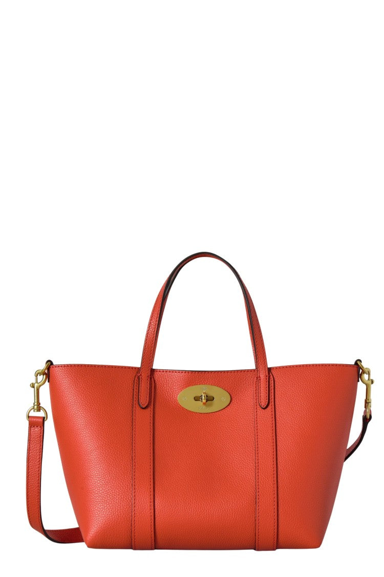 Mulberry Mini Bayswater Tote Bag In Textured Leather With Gold Hardware