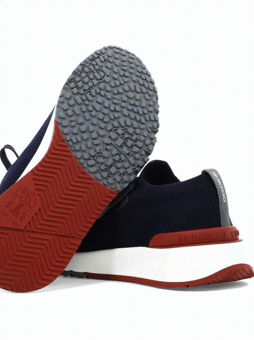 Brunello Cucinelli Brunello Cucinelli Navy Mesh Sneakers