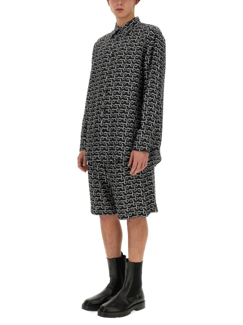 Burberry Oversize Black Silk Shirt