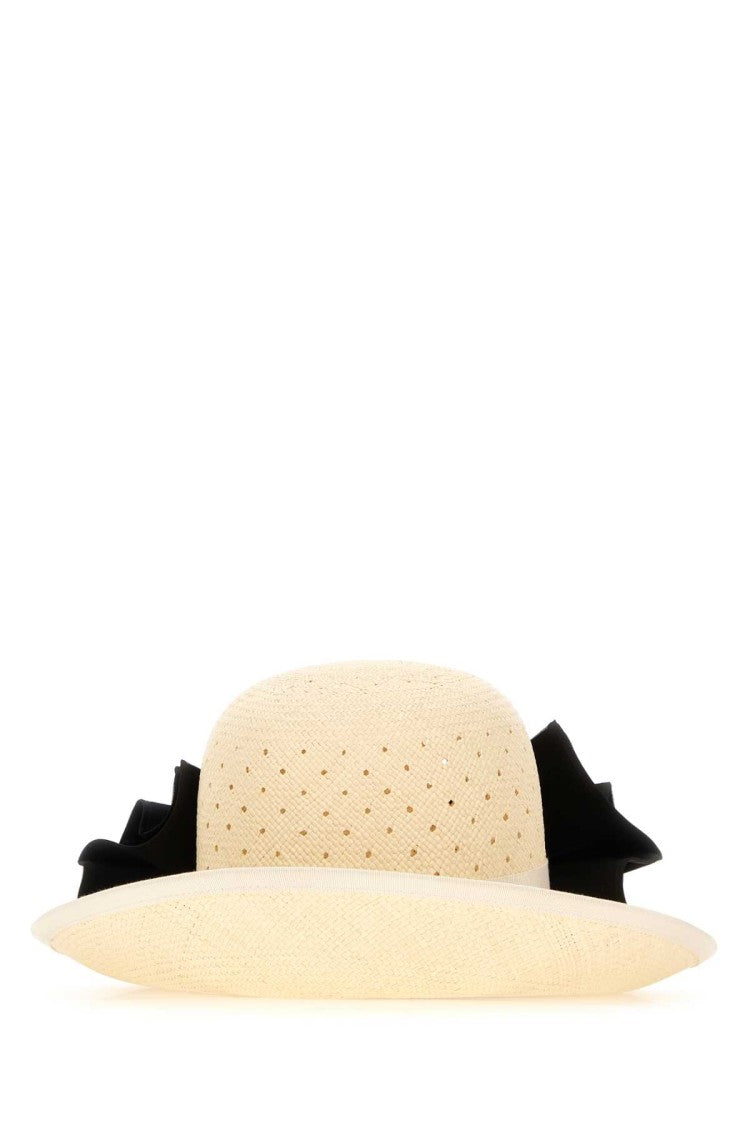 Valentino Garavani Straw Vlogo Signature Hat