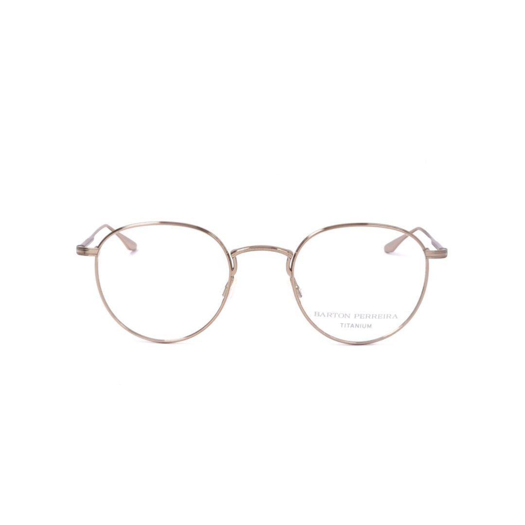 Barton Perreira Bp5036 501Vo Round Metal Frame Eyeglasses With Minimalist Design