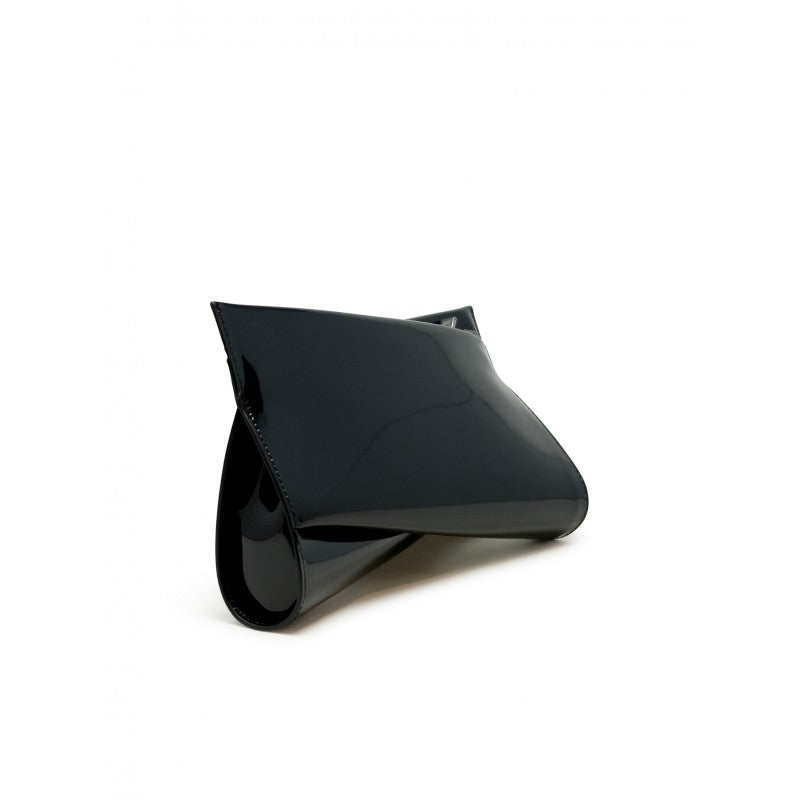 Christian Louboutin 3245151 Bk01 Black Patent Loubitwist Clutch Bag