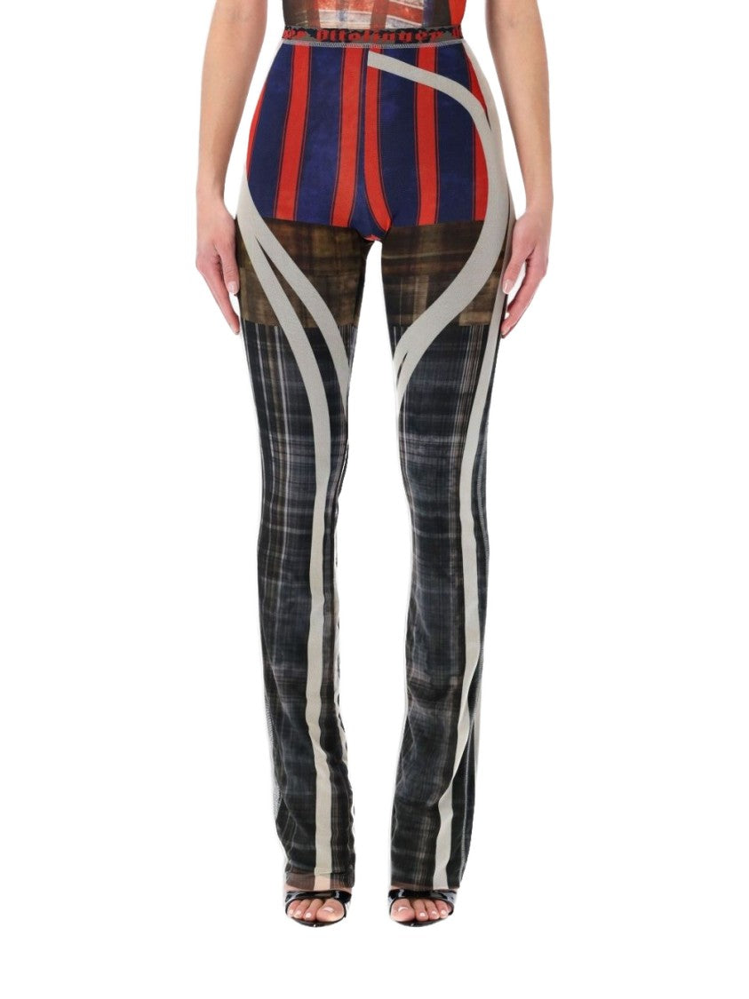 Ottolinger High-Waisted Pants With Ribbed Waistband