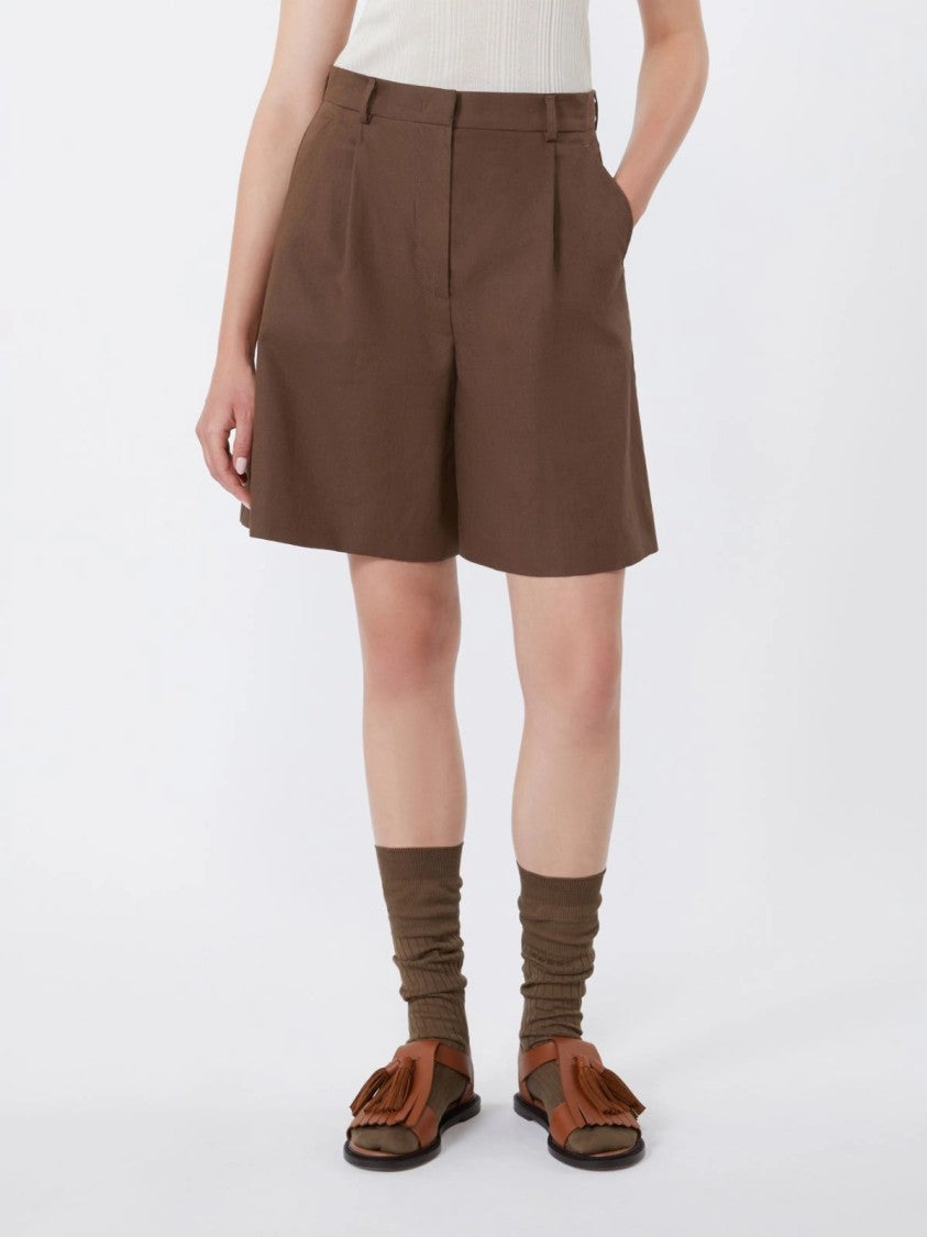 Max Mara High-Waisted Tailored Shorts With Flared Leg