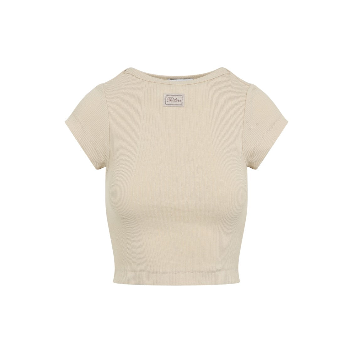 Jean Paul Gaultier Ribbed Short-Sleeved Crop Top