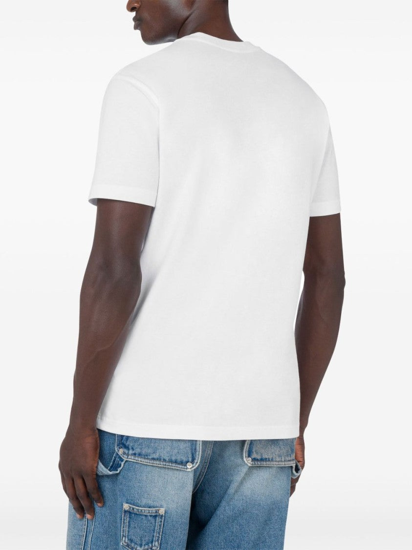 Moschino Subtle Embroidery Smooth Silk Nylon T-Shirt