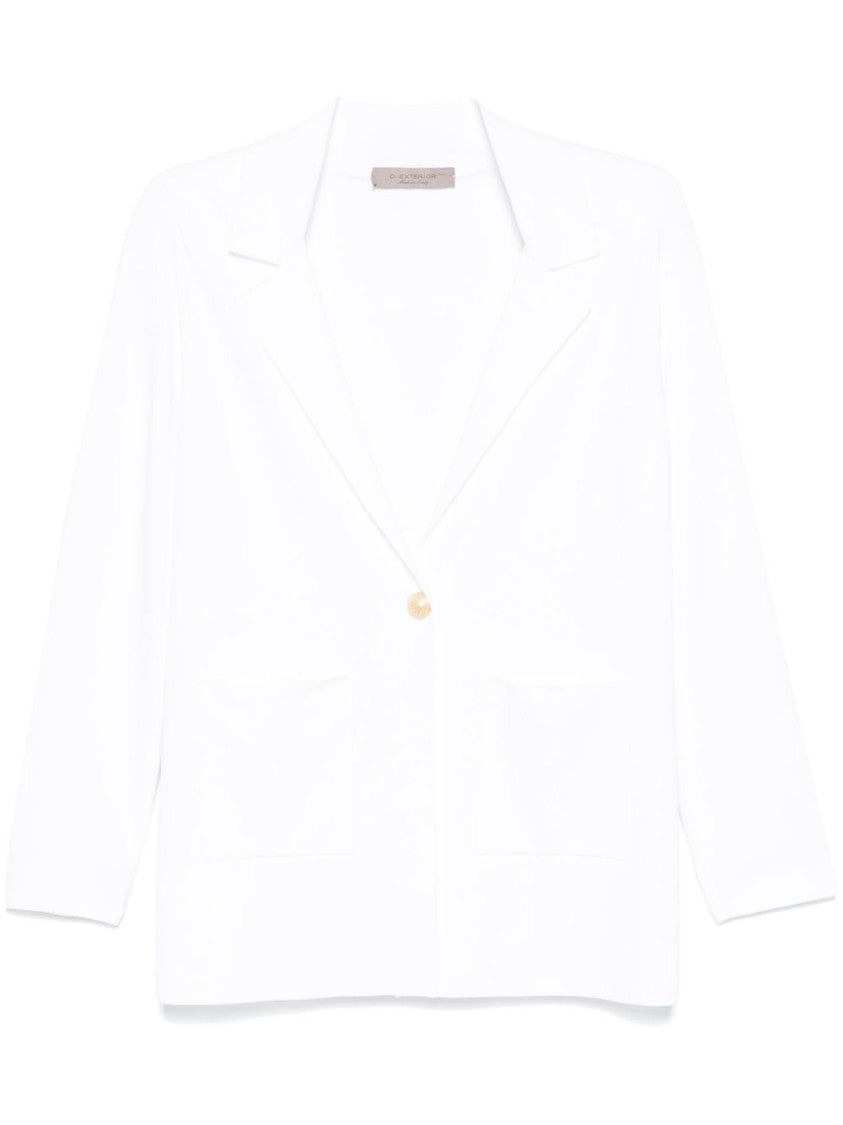 Dexterior Classic Blazer With Single Button Closure