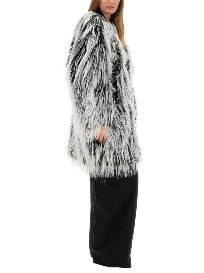 Sportmax Wide-Leg Pants With High Elastic Waistband And Subtle Sheen