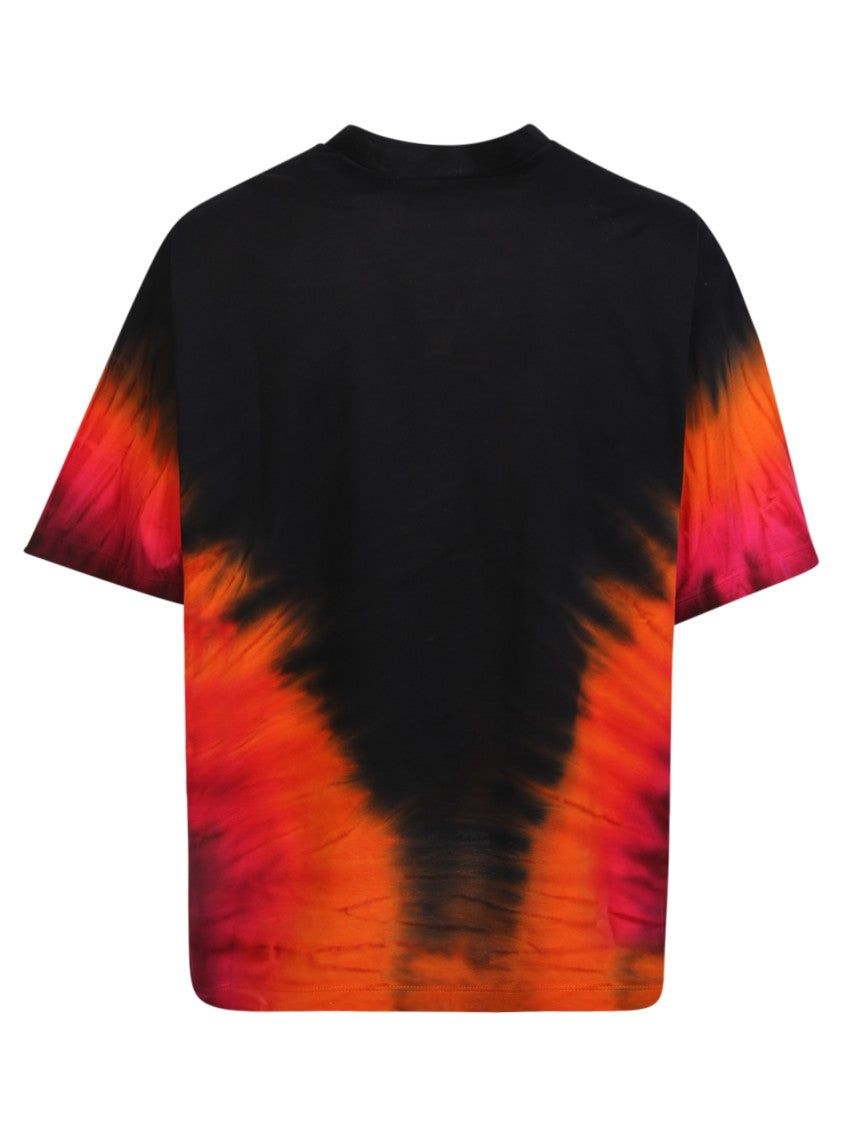 Dsquared2 Tie-Dye Print Black T-Shirt