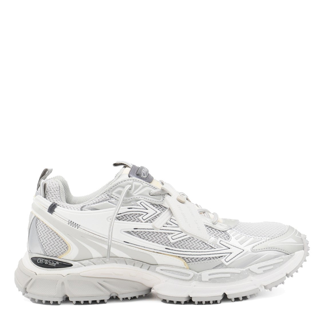 Off-White White And Silver Sneakers