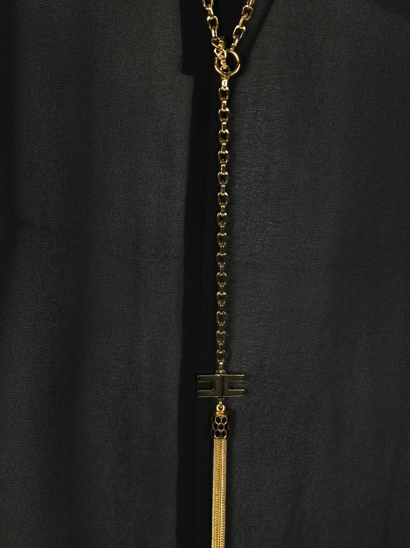 Elisabetta Franchi Lightweight Blouse With Classic Collar