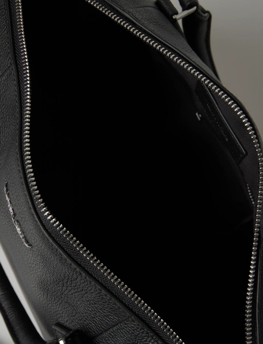 Zadig & Voltaire Medium Grained Leather Handbag With Dual Handles