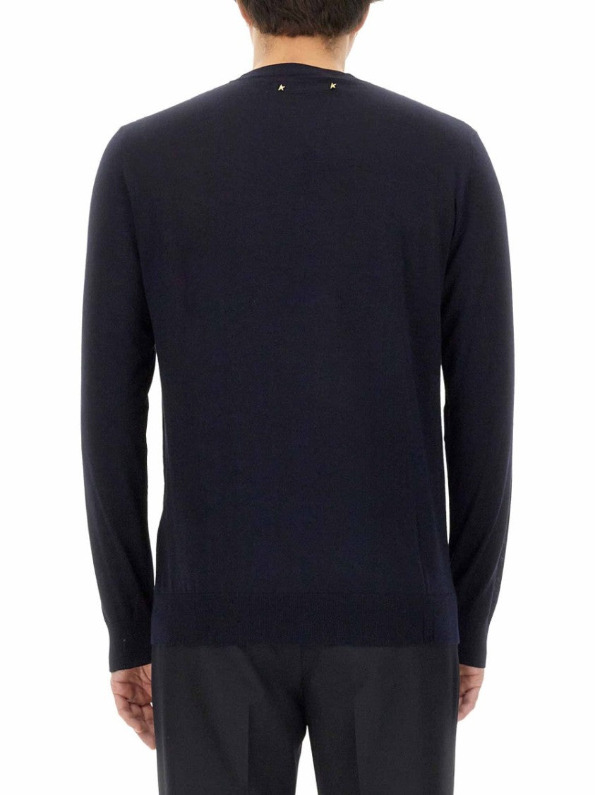 Golden Goose Regular Fit Black Virgin Wool Sweater