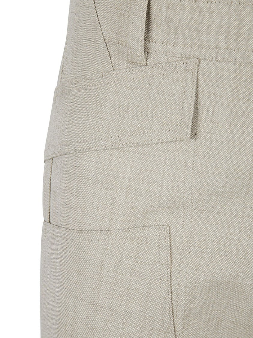 Burberry Grain De Poudre Wool Bermuda Shorts