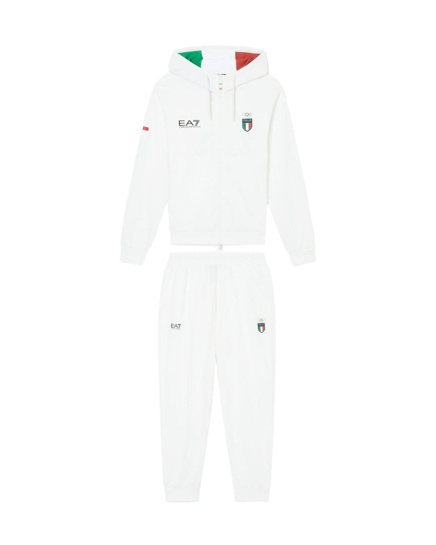 Ea7 Emporio Armani Tracksuit With Drawstring Hoodie