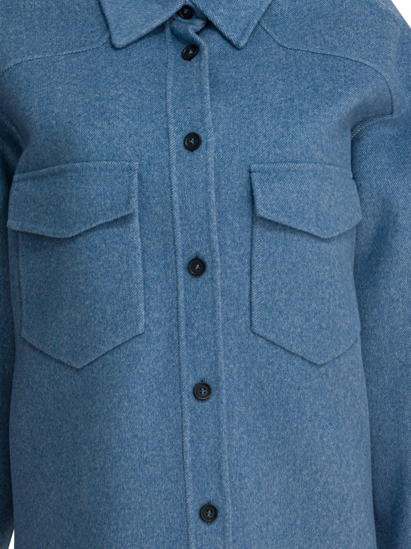 Max Mara Virgin Wool Overshirt Jacket