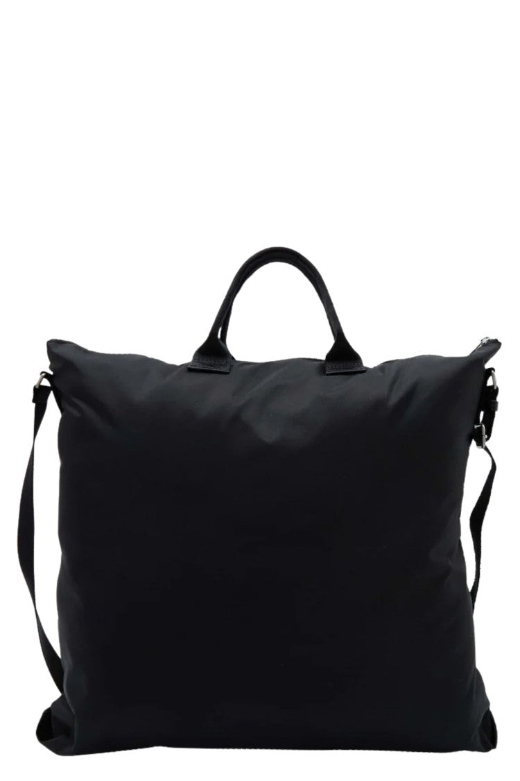 A.P.C. Black Crossbody Bag Backstage Tone-On-Tone Logo Nylon Shoulder Bag